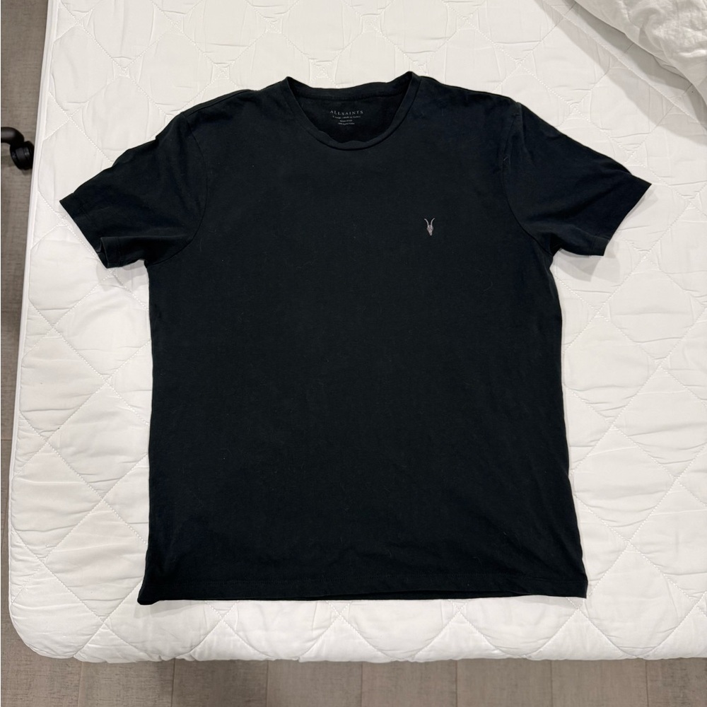 All saints mens black tshirt xl
